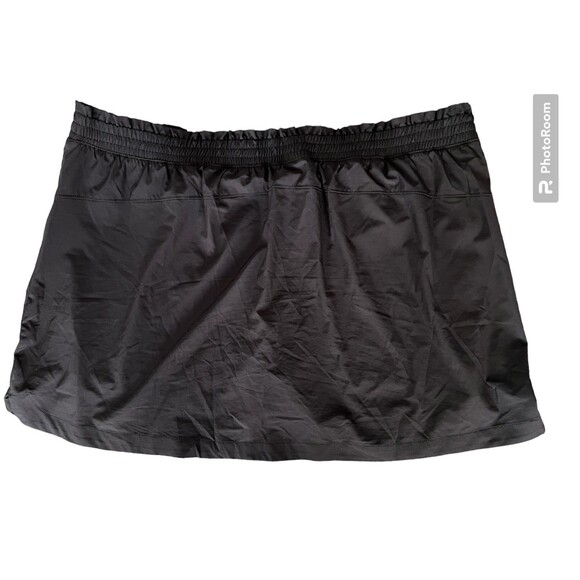 TEK GEAR Athletic Golf Skort Plus Size 2X On Go Stretch Black‎ Zip Pocket - Picture 2 of 6